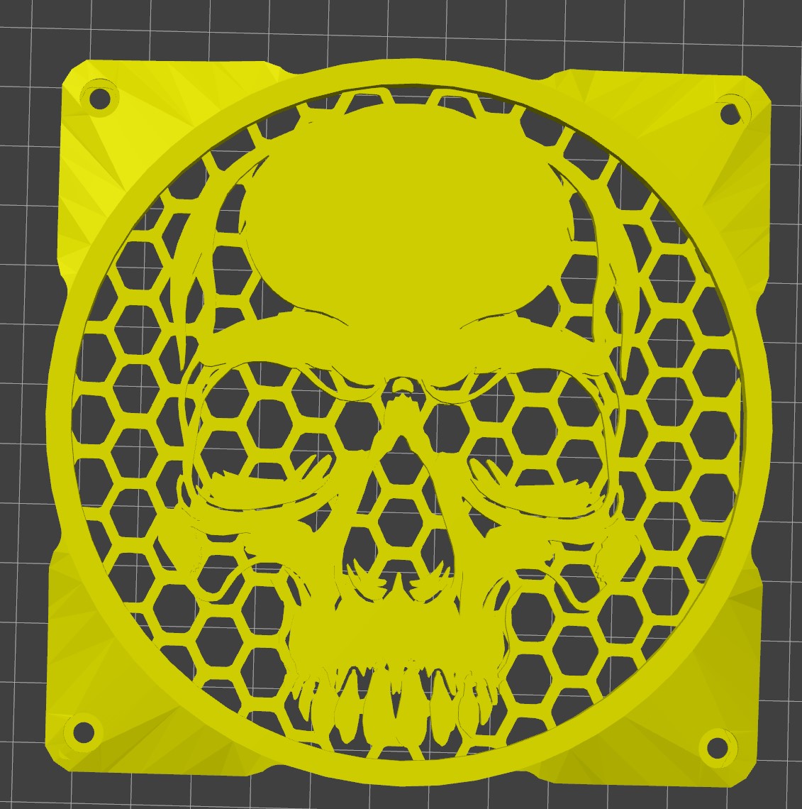 skull fan grill