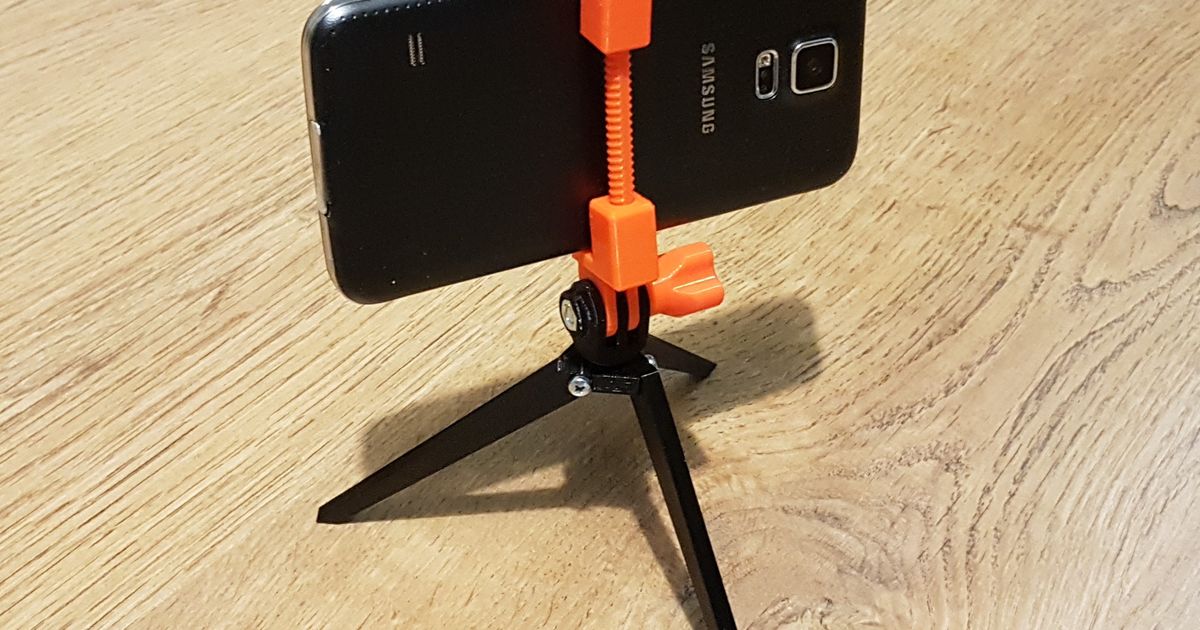 Smartphone to GoPro mount adapter by HD_Creator Download free STL