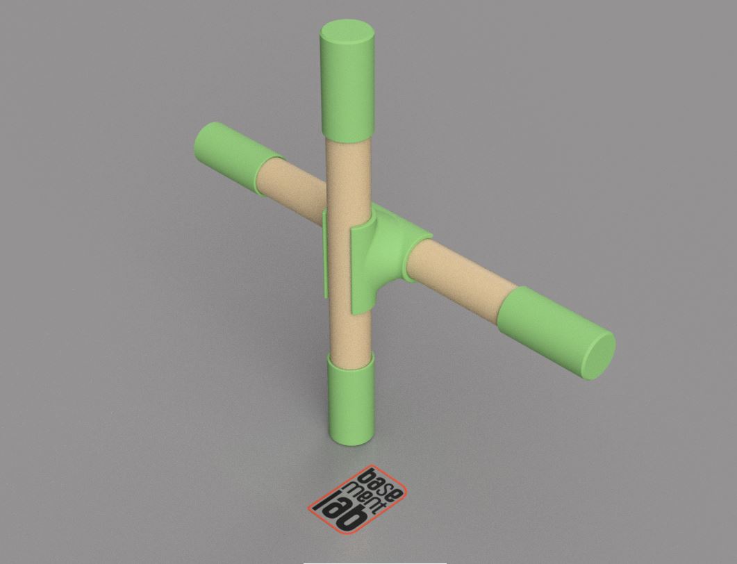 Junction for Posture Corrector Sticks - Yoga Sticks - Stretching Tool - Giunzione Barre correttore Posturale Yoga Sticks