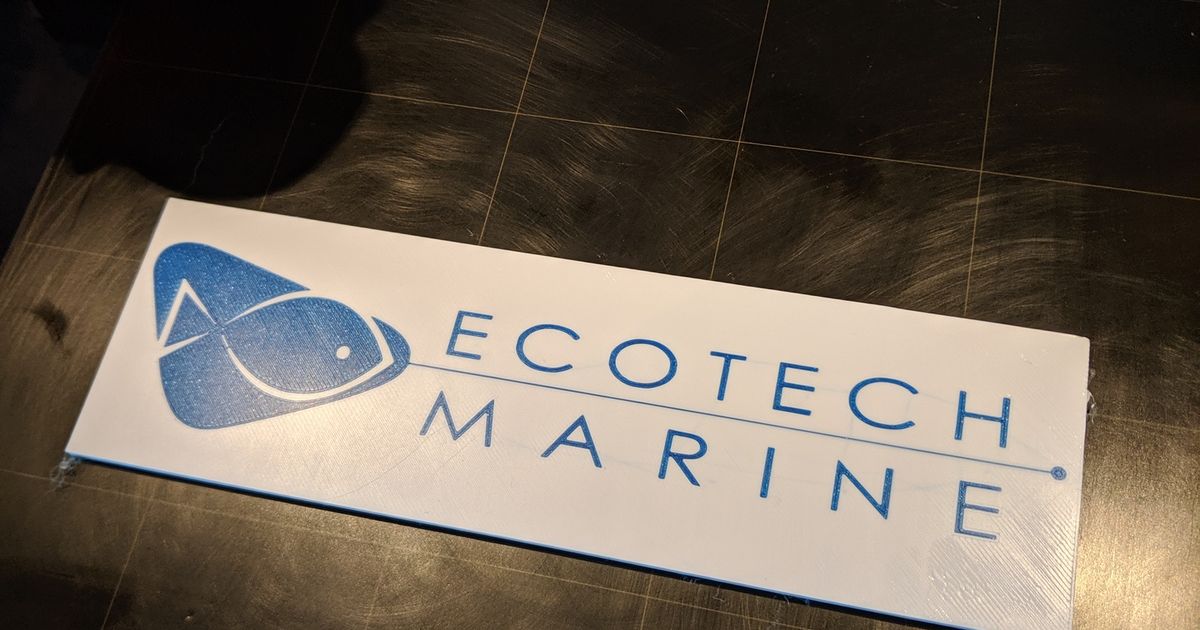 Ecotech Marine Logo MMU / Multicolor by TheNore Download free STL