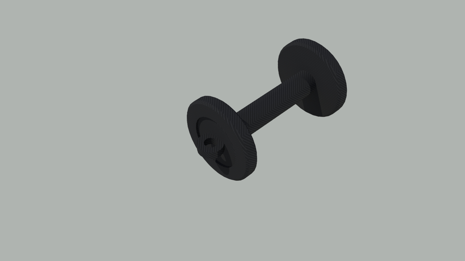 DUMMBELL KEYCHAIN