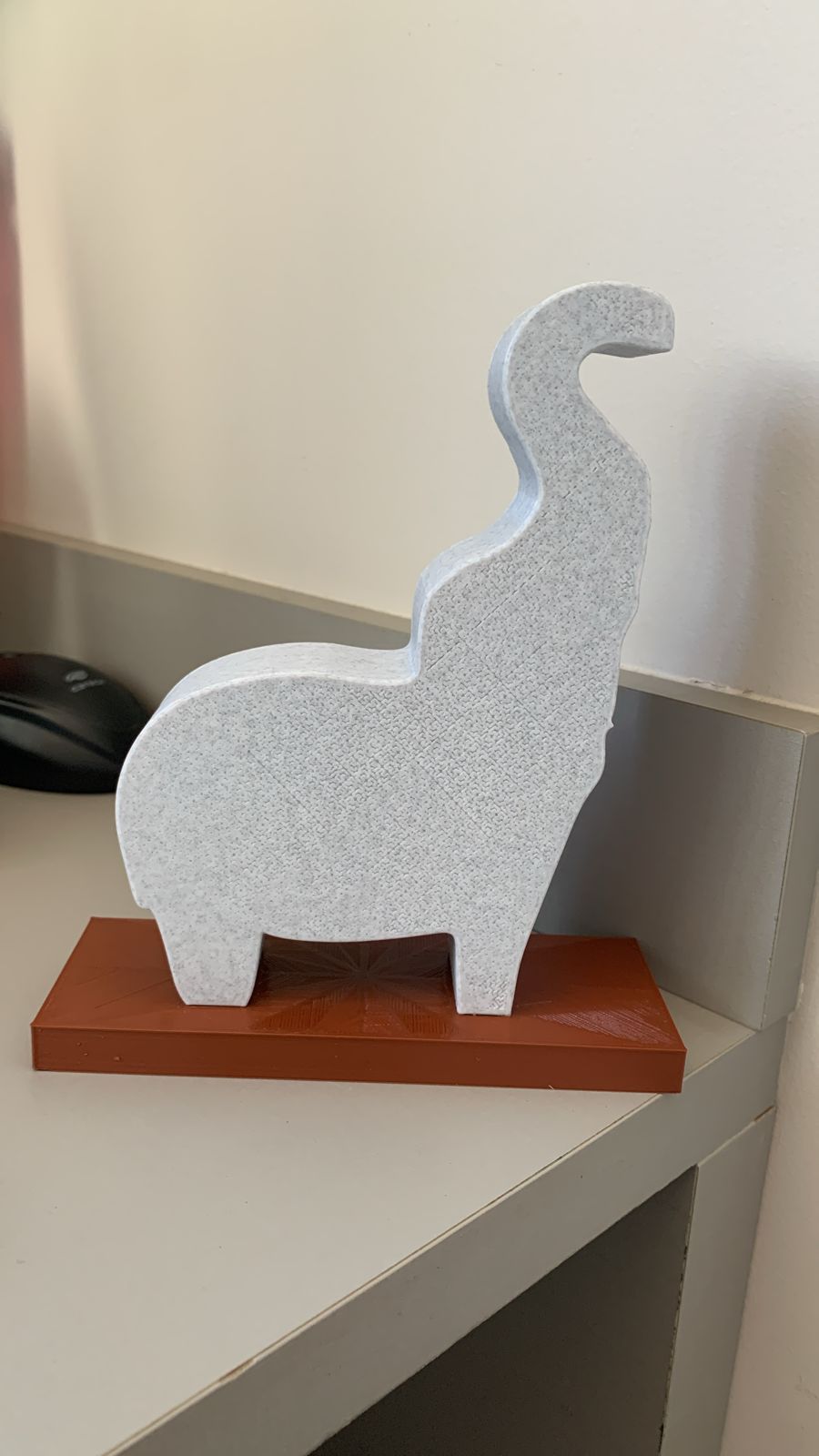 Elephant Silhouette Sculpture