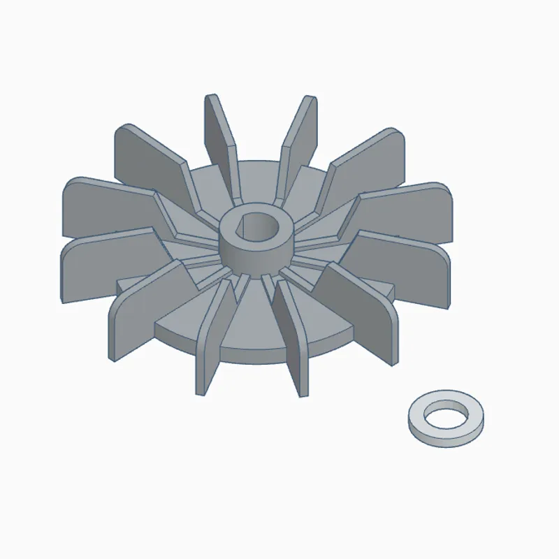 Replacement CENTRAL MACHINERY log splitter cooling fan. by Bu0026B TECH |  Download free STL model | Printables.com