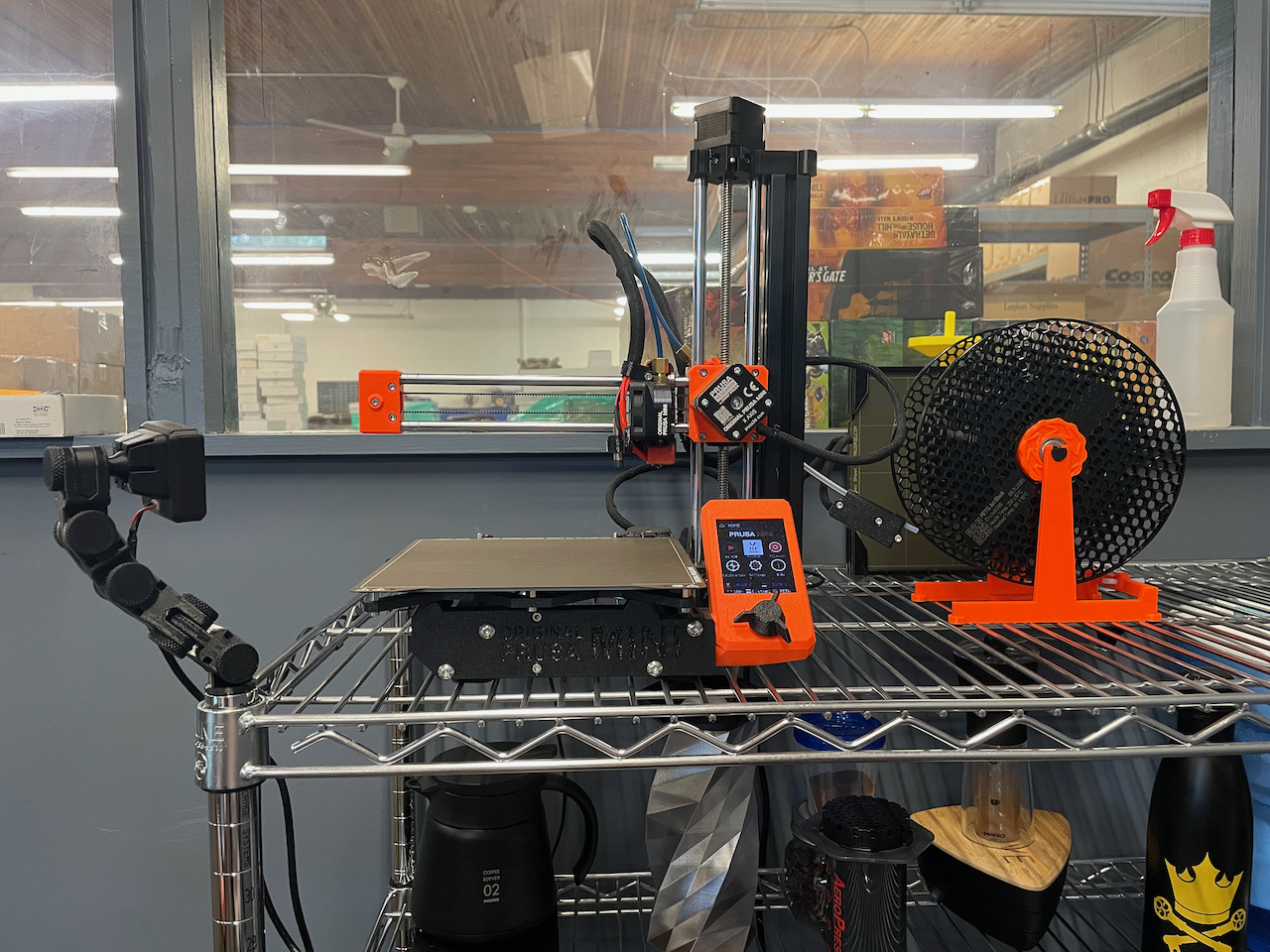 Wire shelf tube link for Articulating Raspberry Pi Camera Mount
