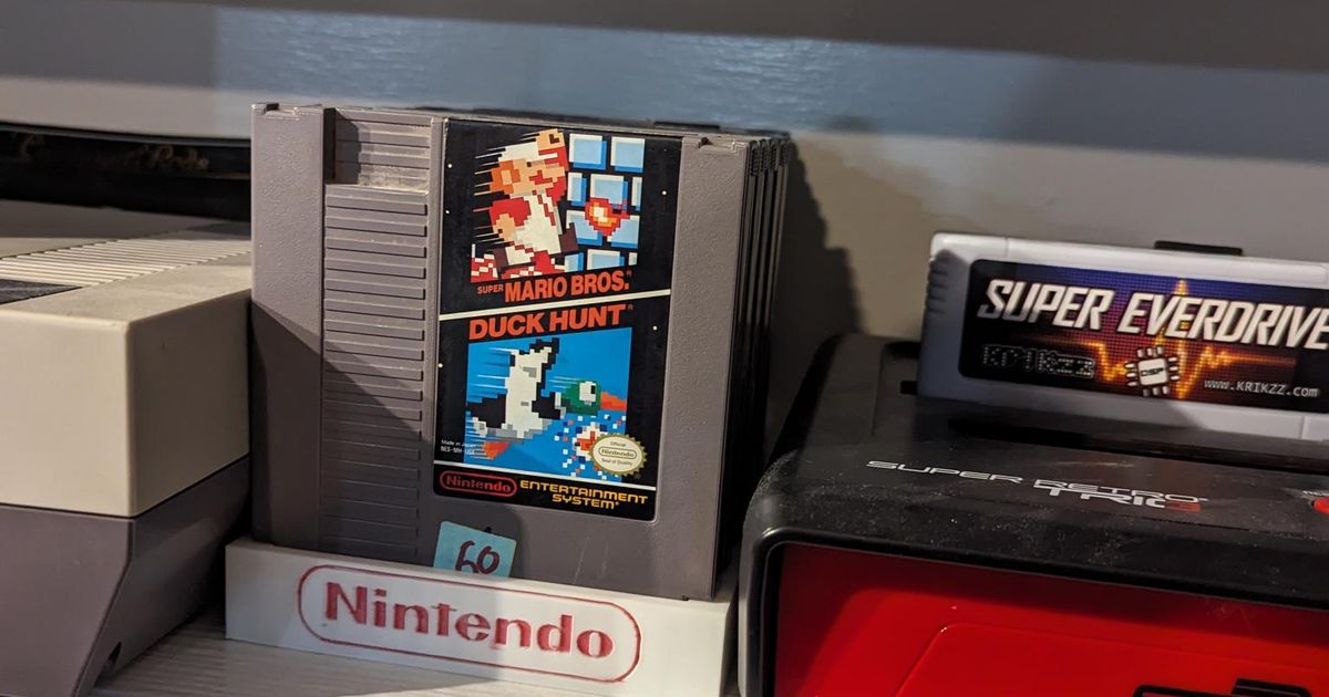 Nintendo NES: Video Game Display by Miketru | Download free STL model ...