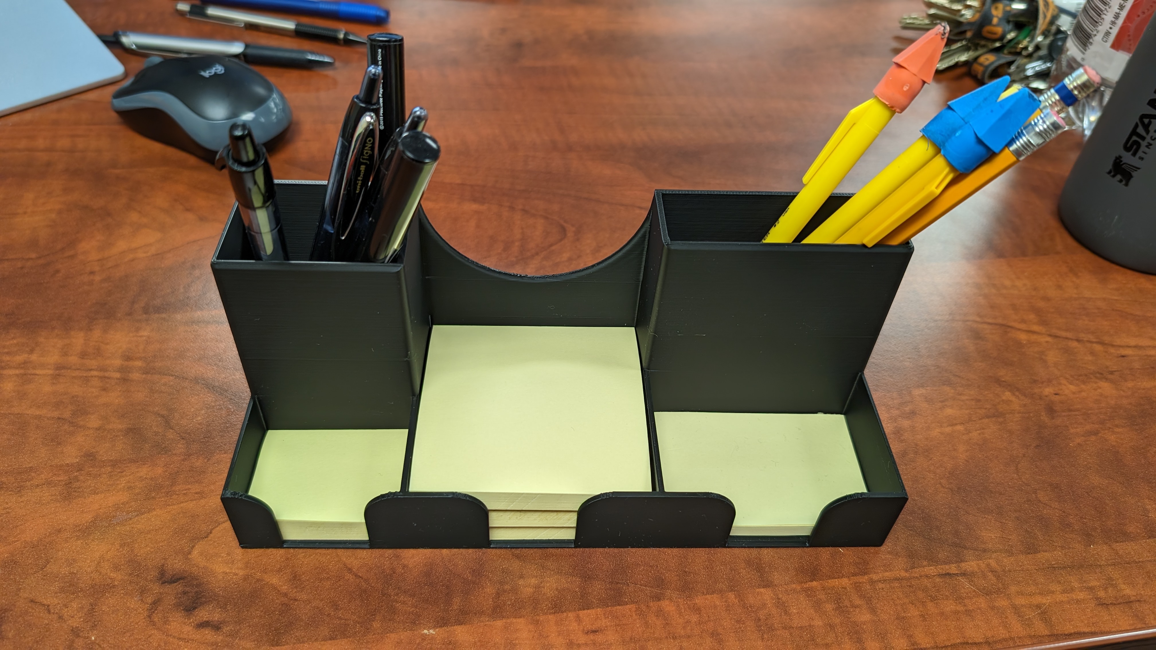 Pen, Pencil, Sticky Note Desktop Organizer