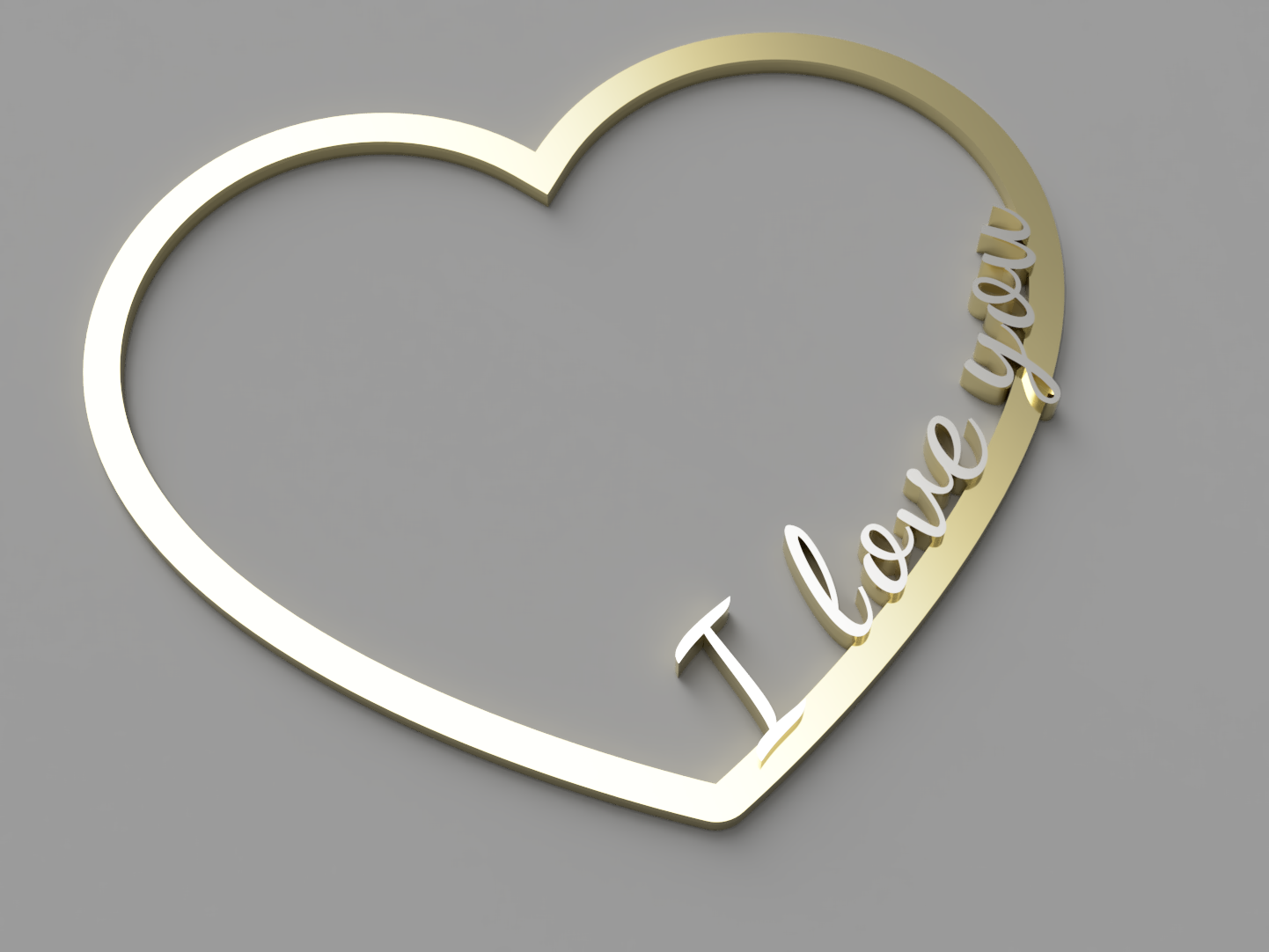 Heart with inscription