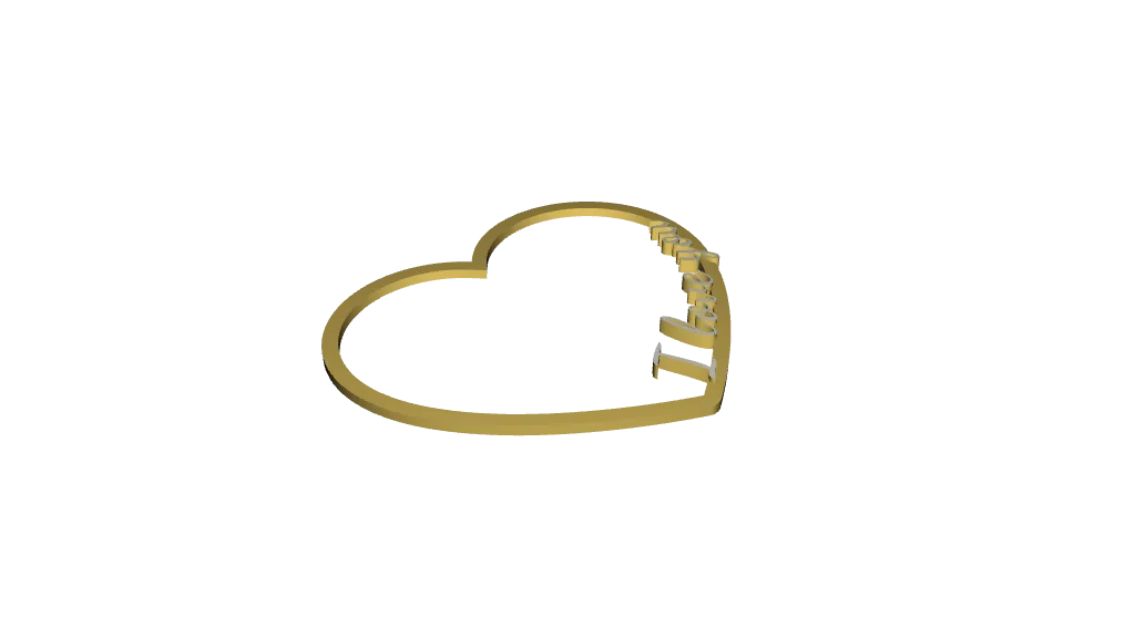 Heart with inscription by Jakub Lattenberg | Download free STL model ...