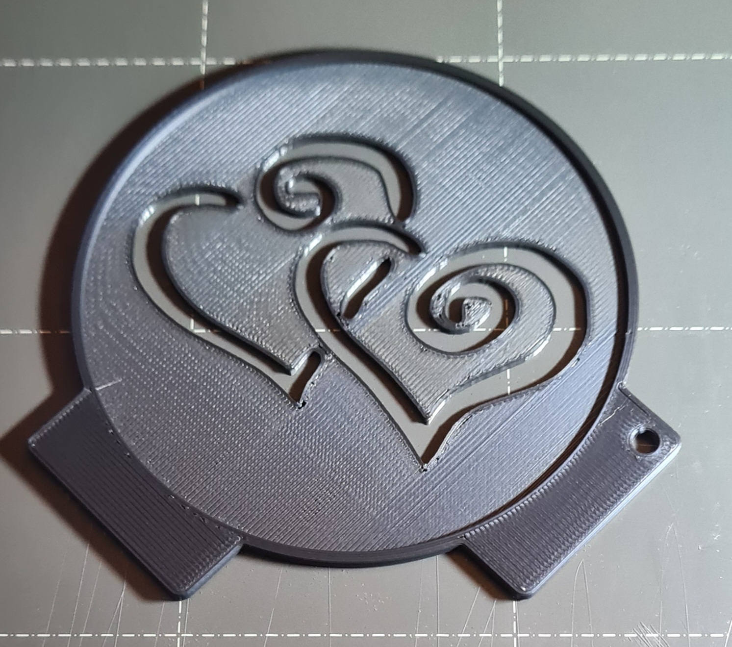 Hearts coffee stencil