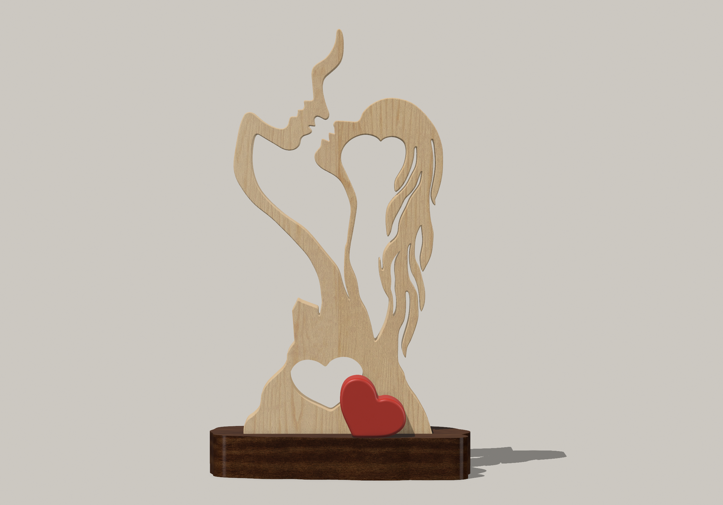 Ready to be kissed valentine statue