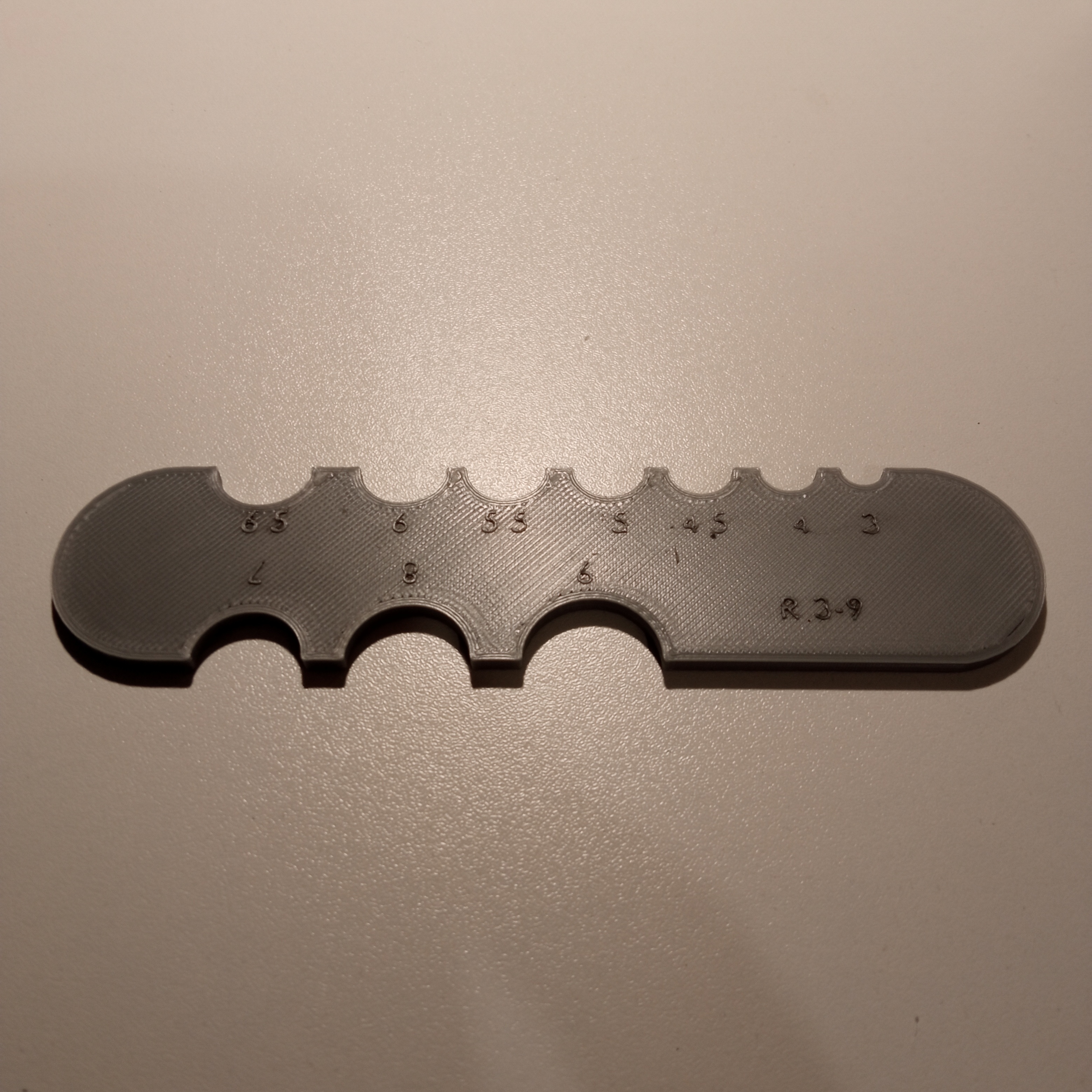Mesure Rayon de 3 à 9 mm