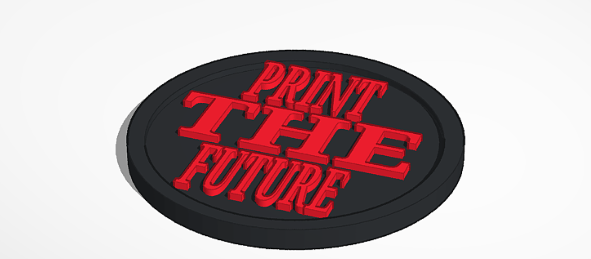 PRINT THE FUTURE coaster
