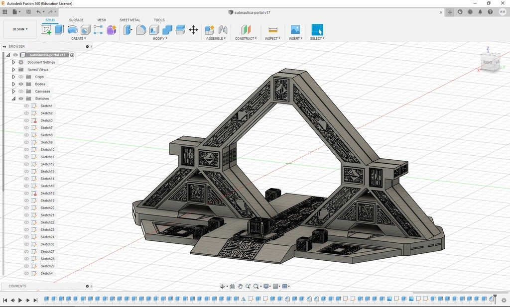 Miniatura 7 do modelo 3D Subnautica Alien Arch