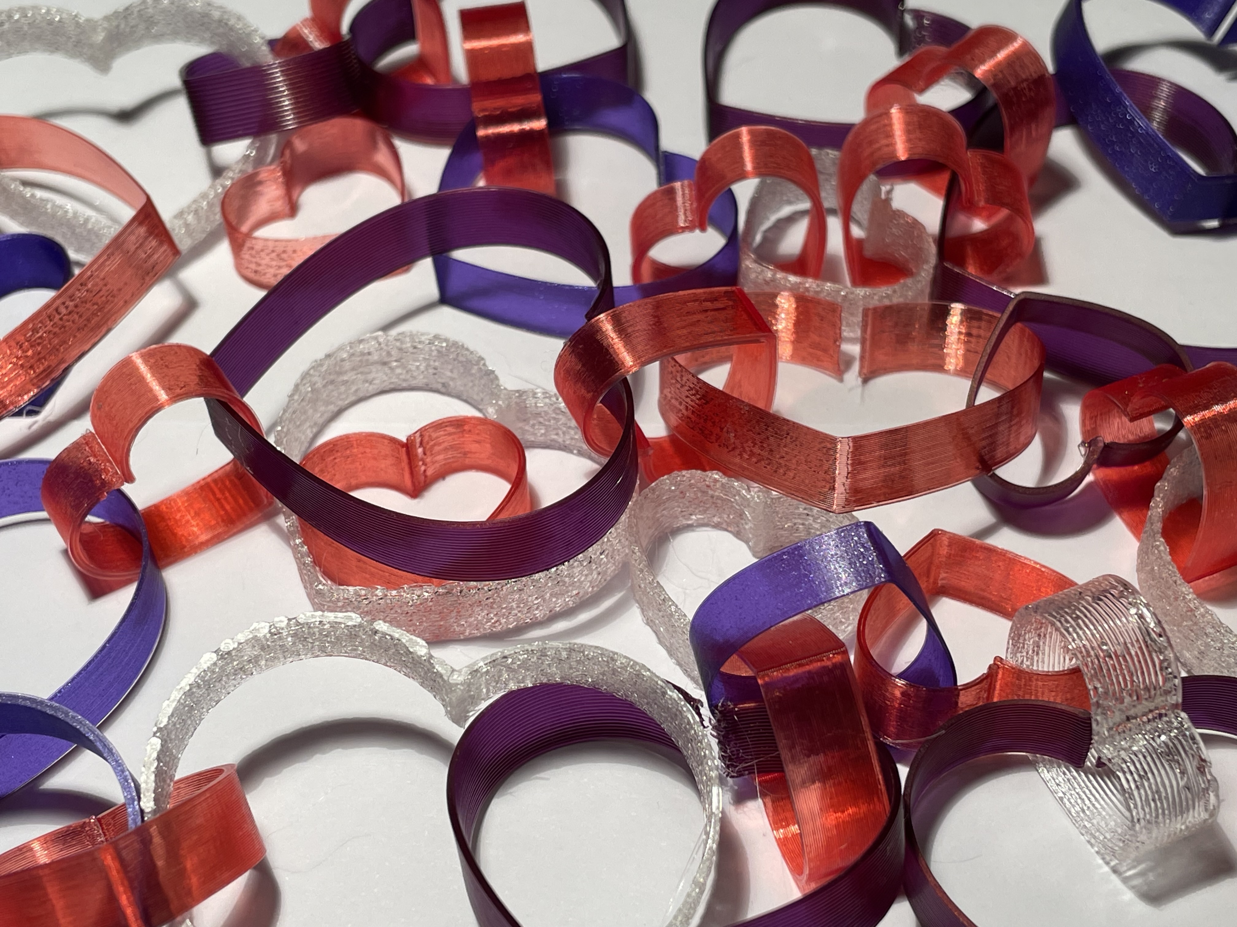 Valentine's Heartstrings: A 3D-Printed Symphony of Love from 0.5g filament