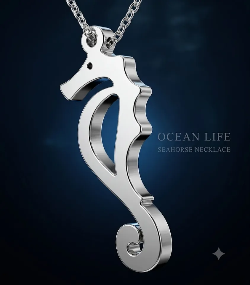 Necklace Collection Ocean Life 5 Sea Animal Pendant Designs by