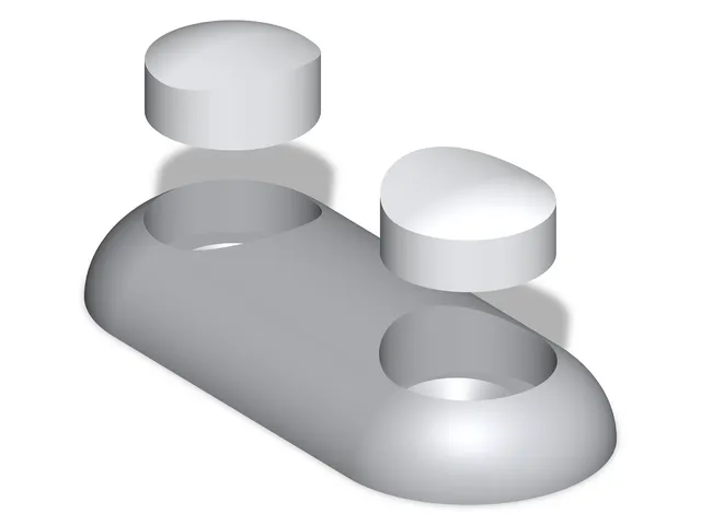 Kallax Joining Plate (with hidden screw caps) | Spojka pro IKEA Kallax (se skrytými krytkami šroubů)