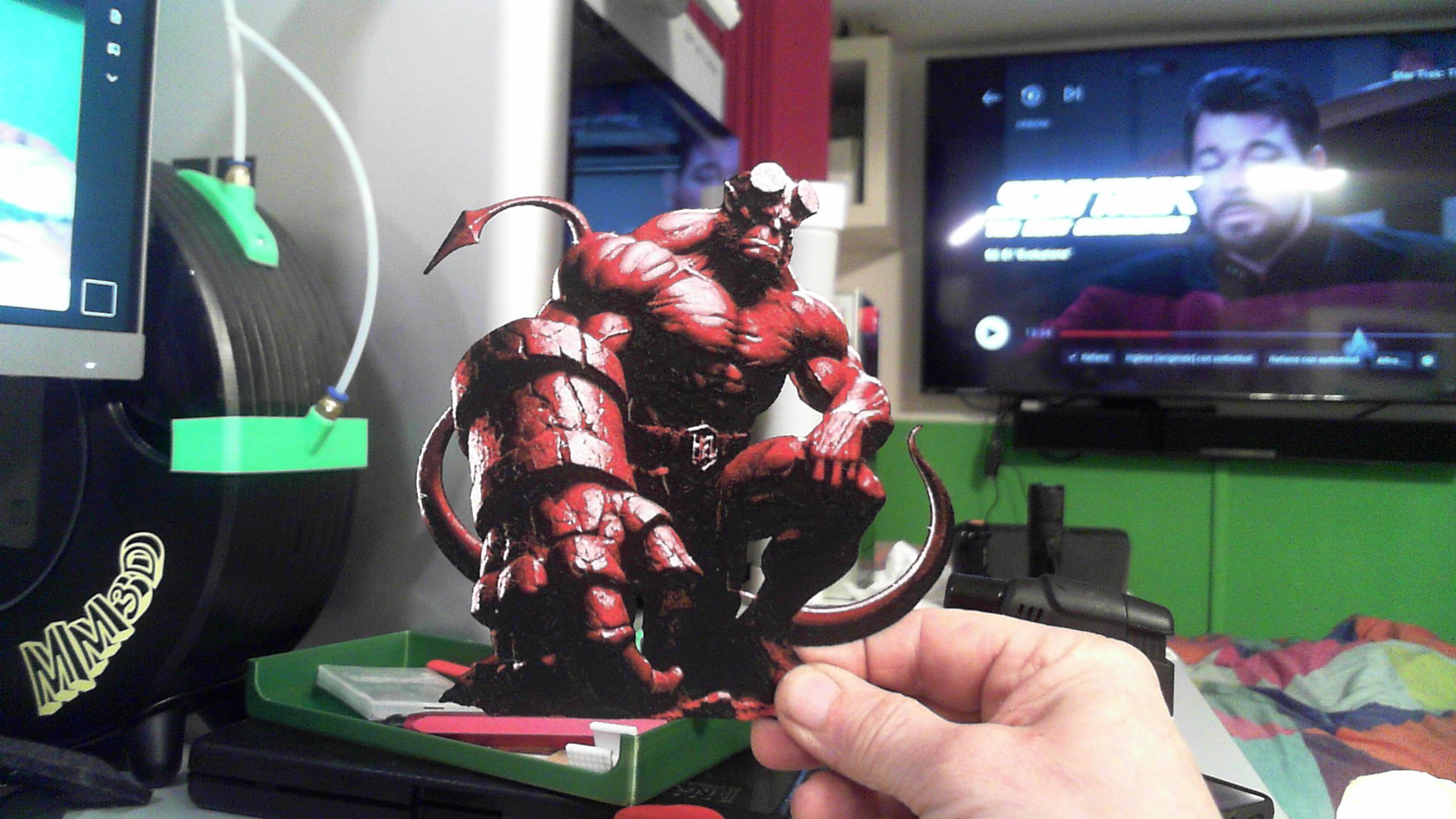 Miniatura 2 do modelo 3D Hellboy Hueforge