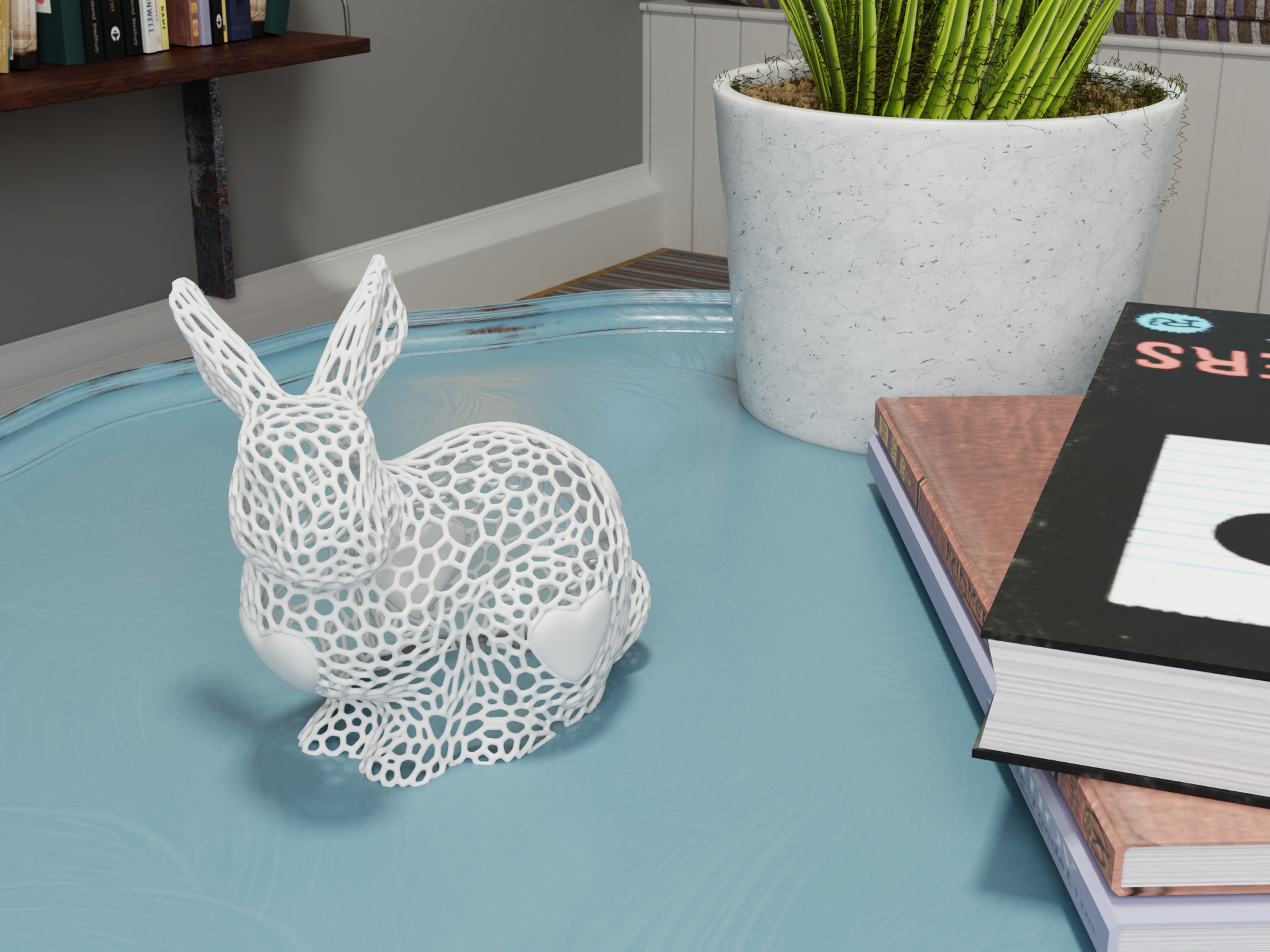 Voronoi Bunny of Love