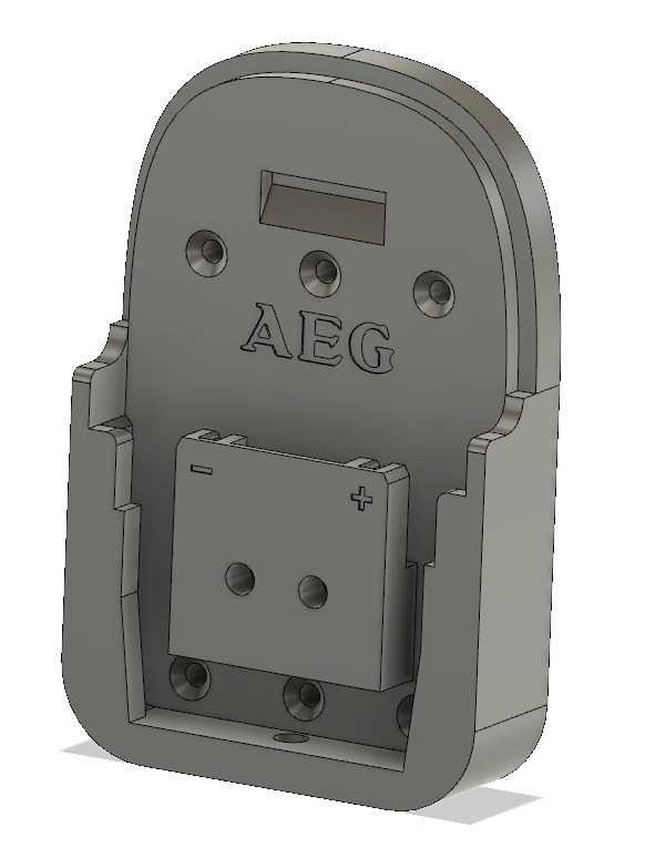 AEG/RIGID Battery Mount \ Breakout by 05WEL Download free STL model