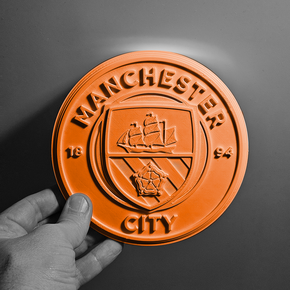 Manchester City Team Plaque by NEWSTREAM | Download free STL model ...