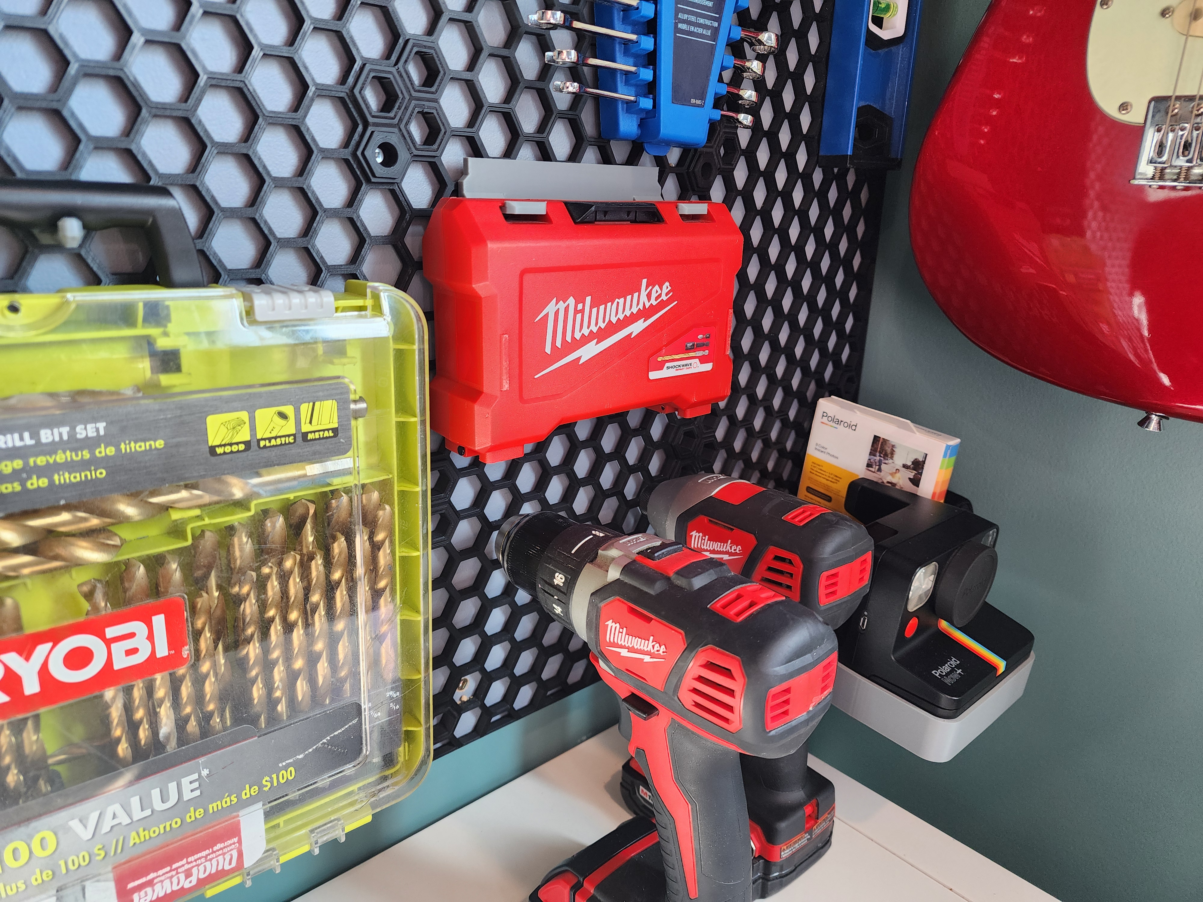 HSW Milwaukee Shockwave Box Holder Lowered Connectors 3D model thumbnail