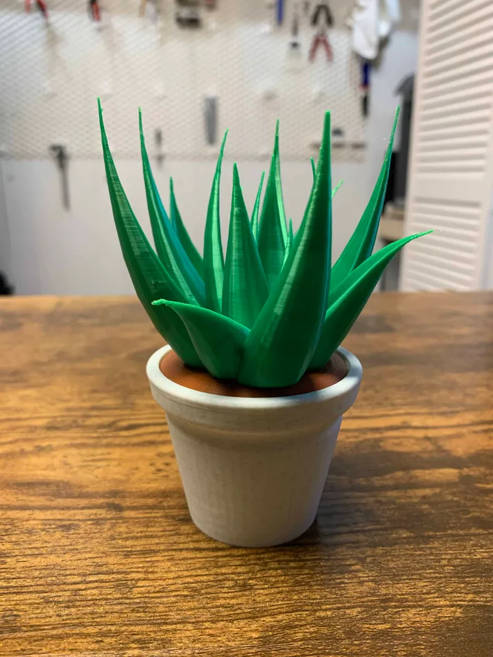 Desktop Potted Plant (Fully 3D Printed) by BRE3DLOVE | Download free STL model | Printables.com