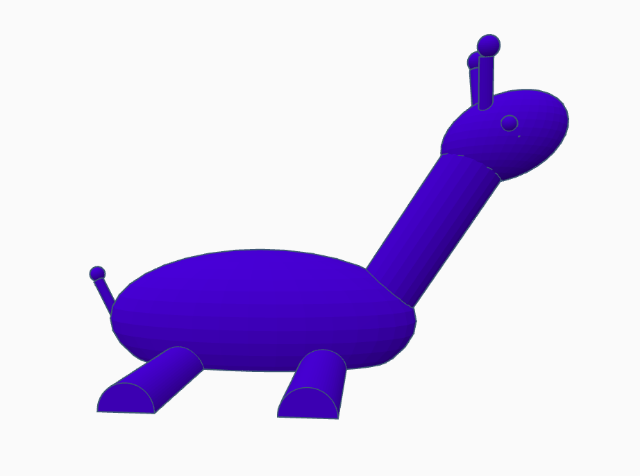 Cute Alien Giraffe