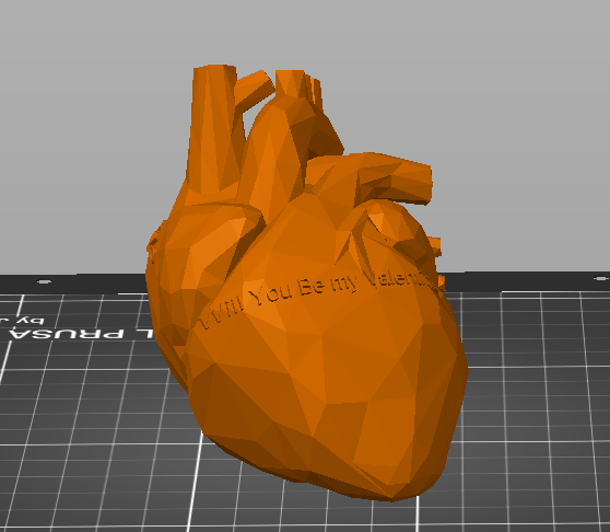 Will You Be My Valentine Heart Low Poly by Drew | Download free STL ...