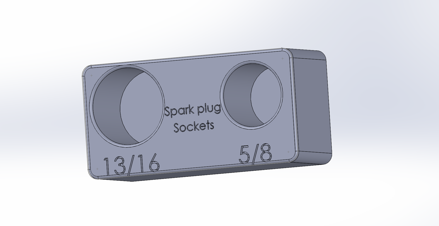 Spark plug socket holder gridfinity by Ian Cox Download free STL model