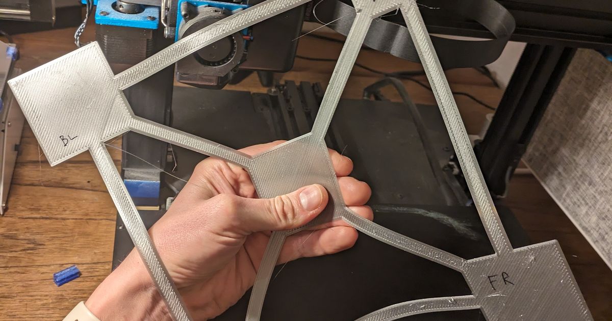 First Layer Calibration Test for Artillery Sidewinder X1's 300mm x