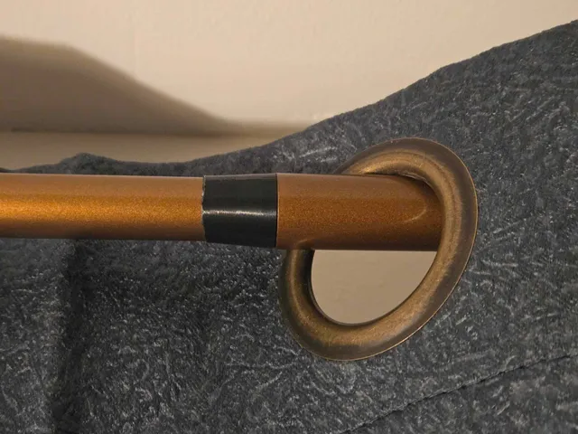Curtain rod transition fitting 5/8" to 3/4" OD