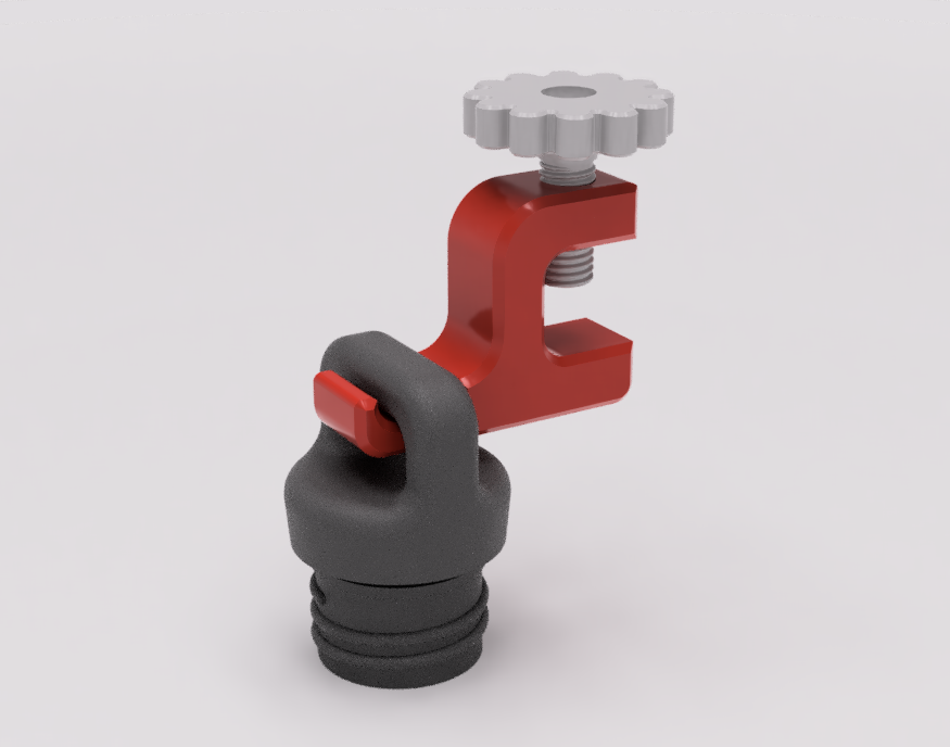 Table Clamp Hook for Water Bottle, Purse, Headphones, etc. by Jerrod H, Download free STL model