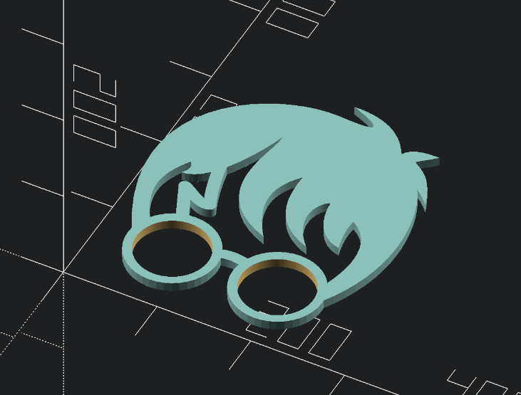 Harry Potter - simple face extruded