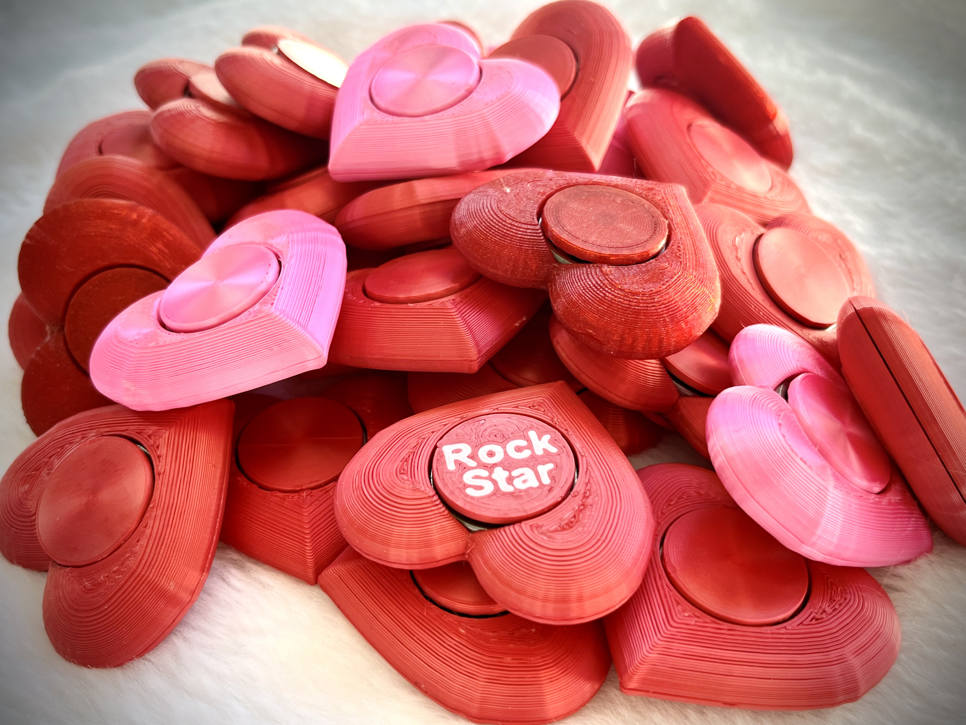 Valentines Heart Fidget Spinner