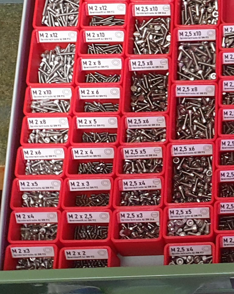 Kleinteileboxen / small parts boxes