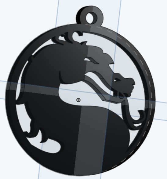 Mortal Kombat Logo Keychain