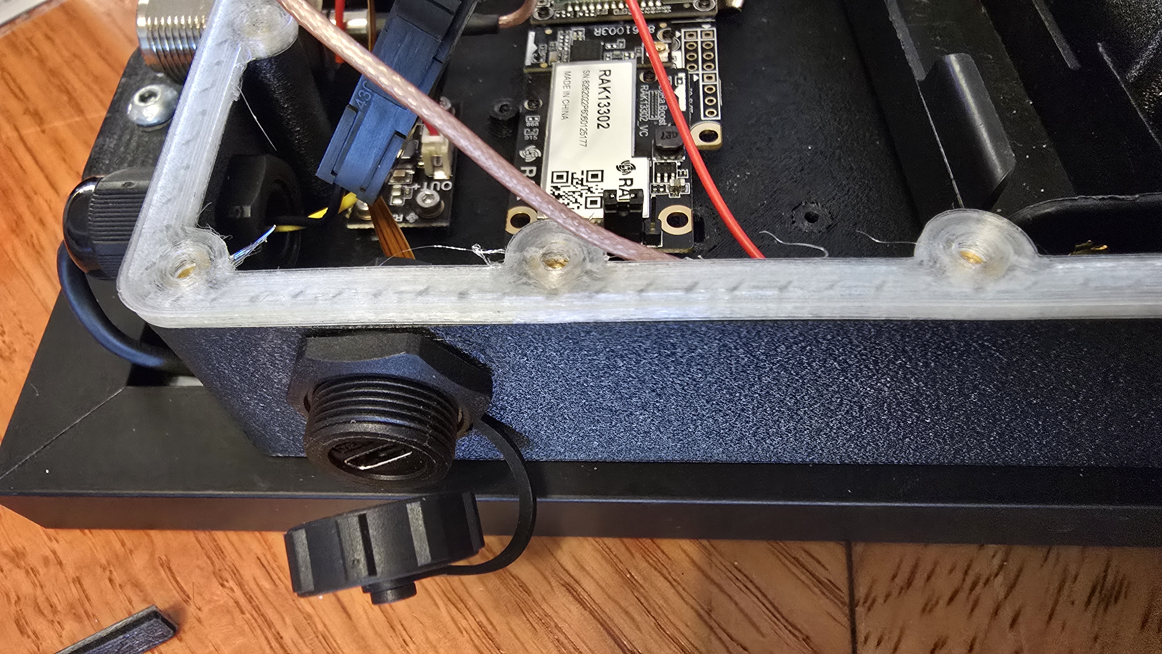 Voltaic v1 Enclosure with added holes for breather and CAZN USB port
