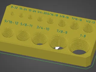 Imperial thread testblock by Balazs | Download free STL model ...
