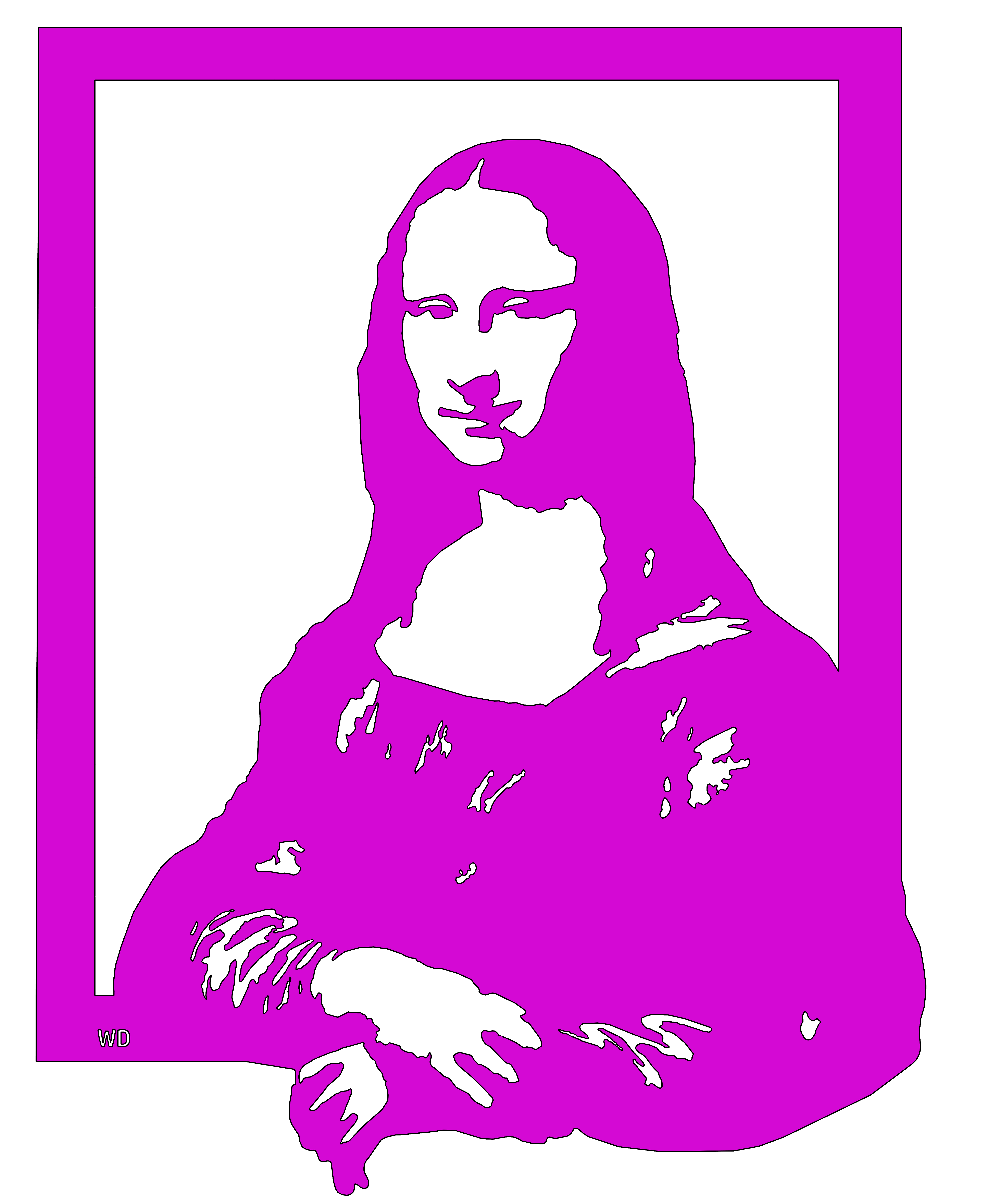 Mona Lisa Wall Art by WingDesk | Download free STL model | Printables.com