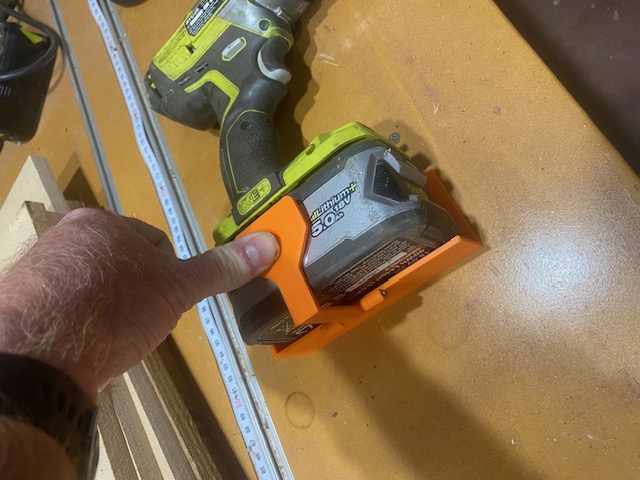 Ryobi One+ Battery remover (for people with small hands or arthritis problems)