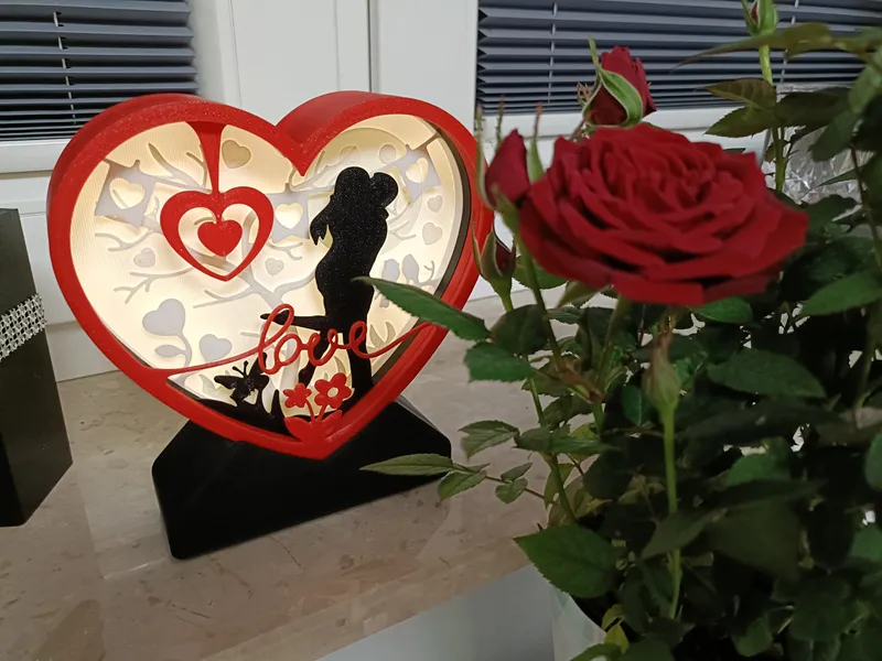 LED heart decoration for lovers & Valentine's Day by TOMx3D | Download ...