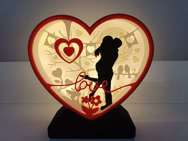 LED heart decoration for lovers & Valentine's Day by TOMx3D | Download ...