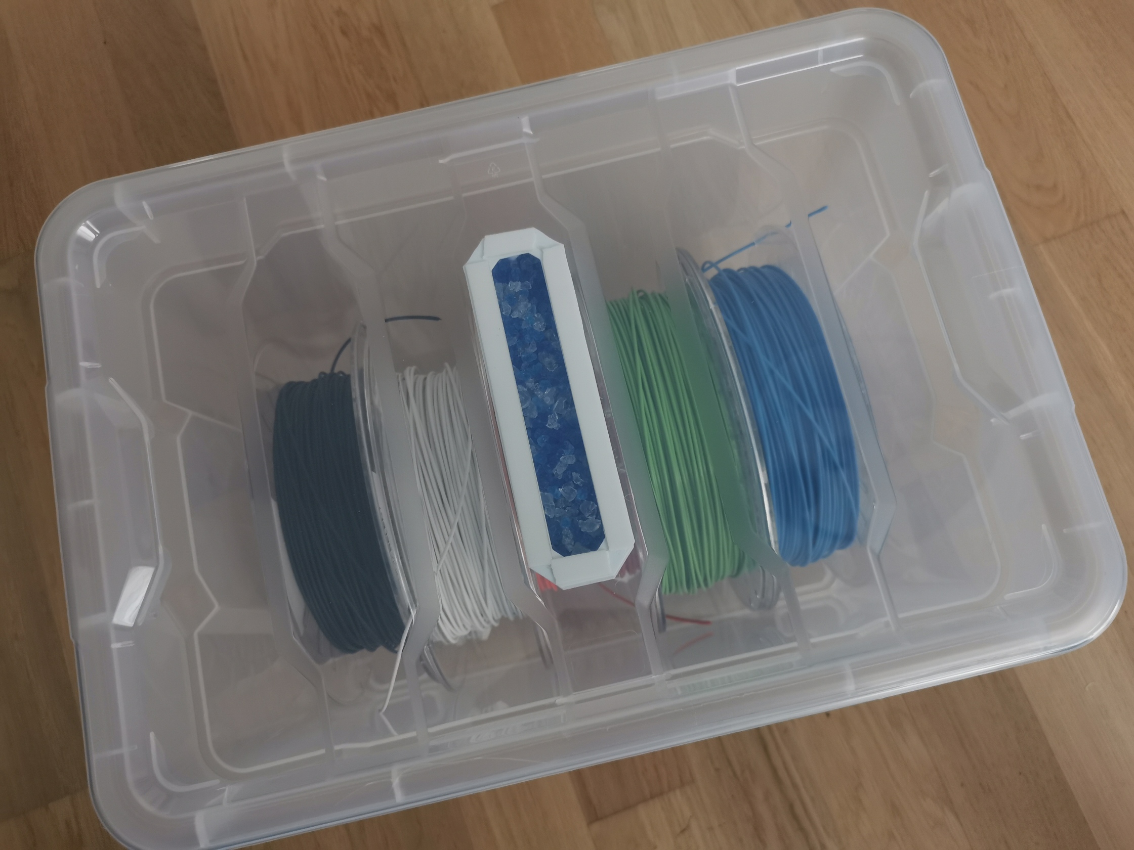 Silicagel container for filaments box | réservoir silicagel pour boîte de filament