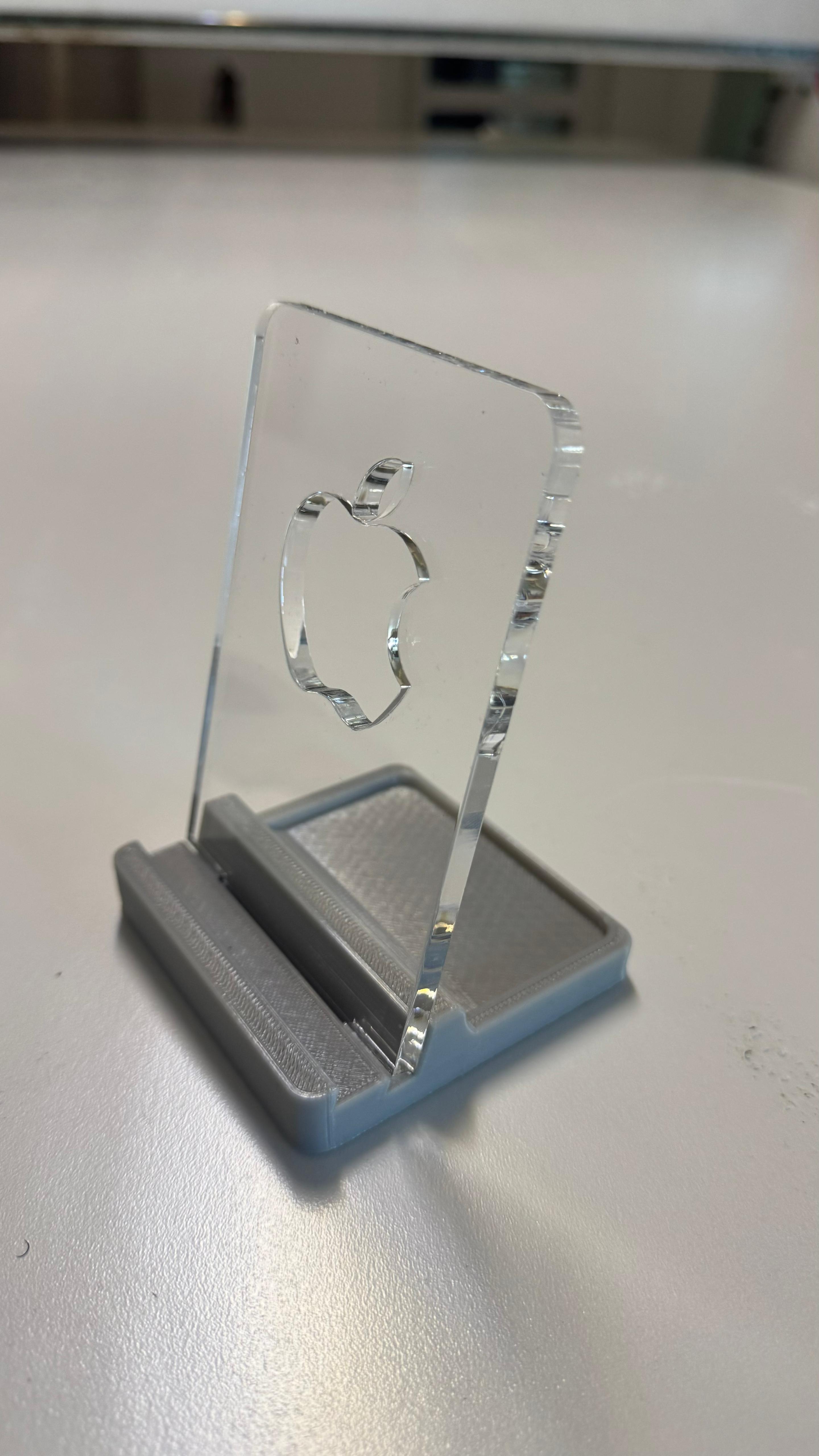 phone holder with apple logo
