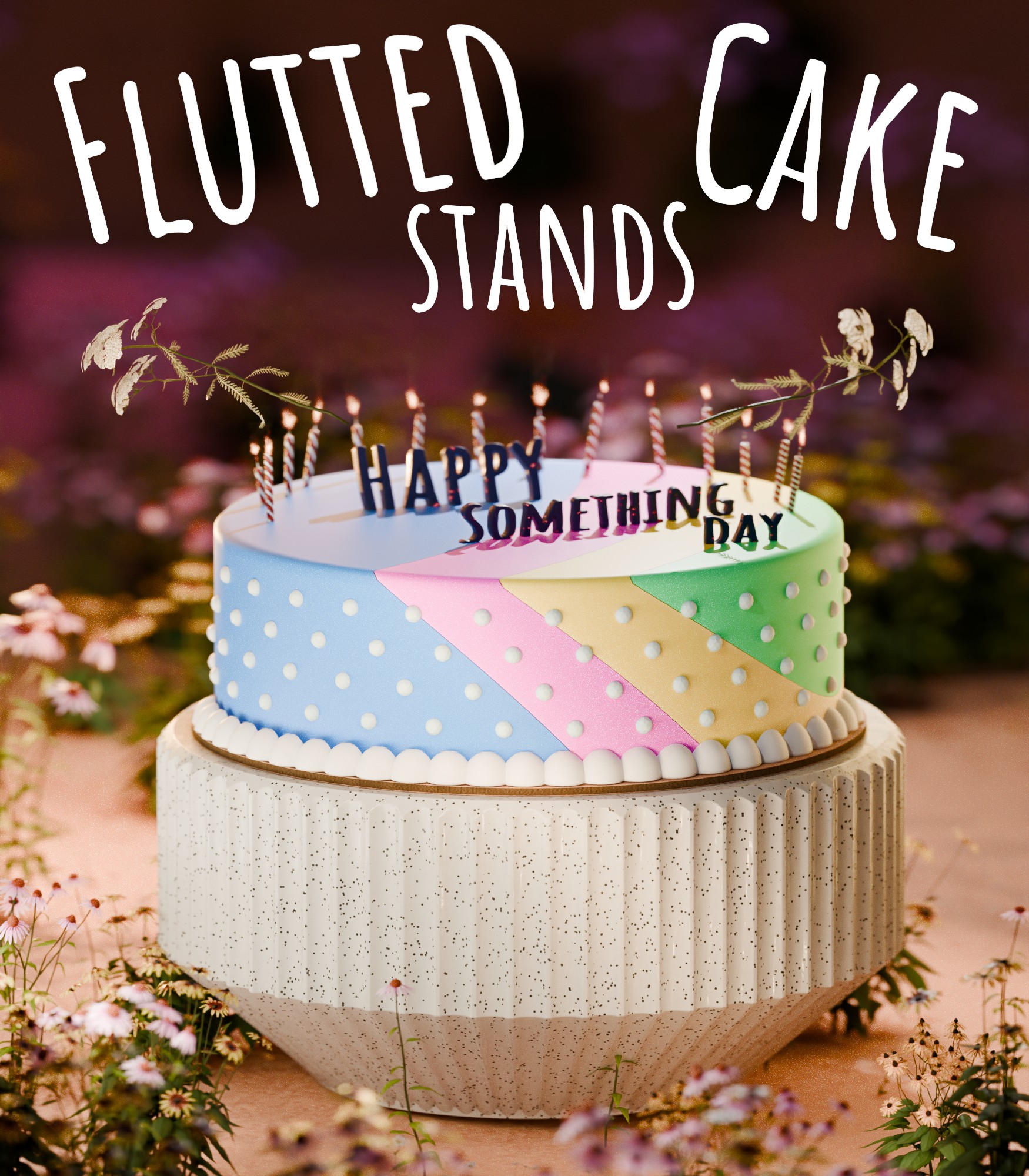 Flutted Stands for Desserts and more