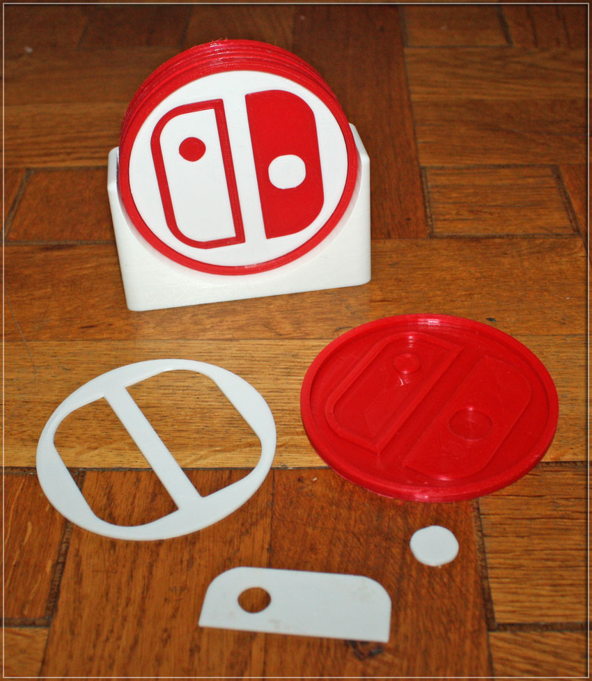 Miniatura 4 do modelo 3D Nintendo Switch Coasters