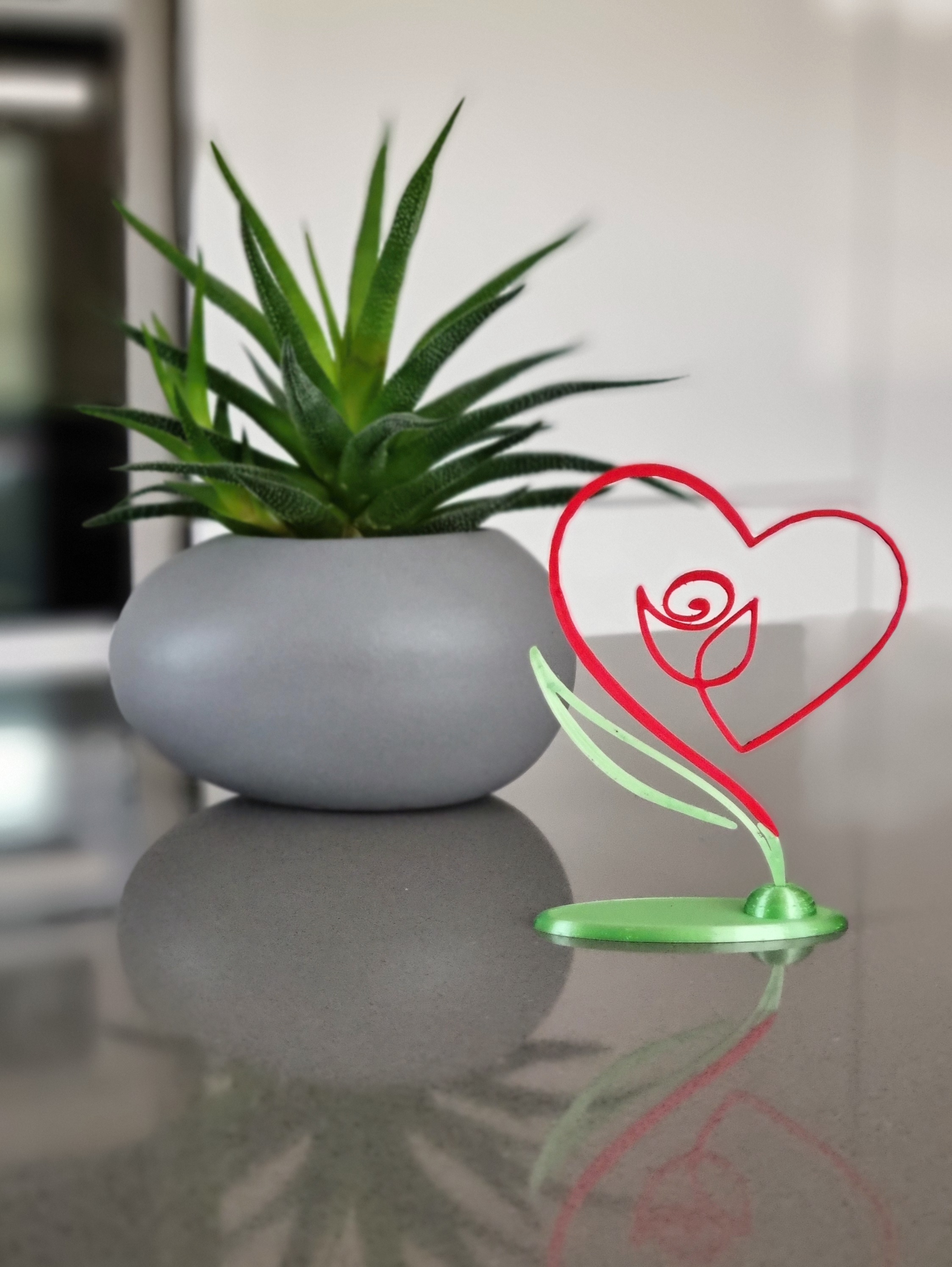 Valentine Rose Heart