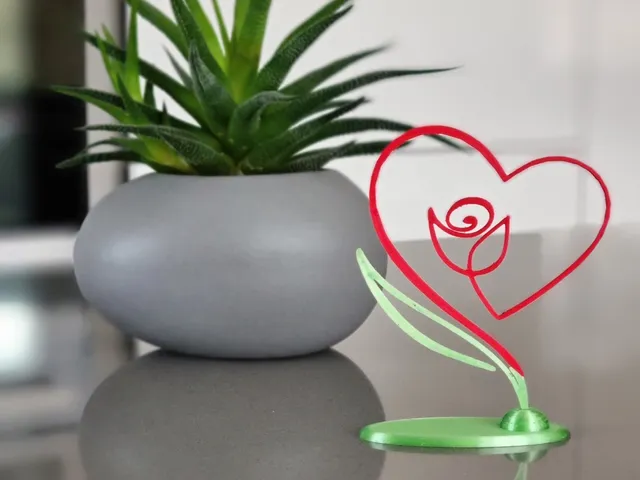 Valentine Rose Heart