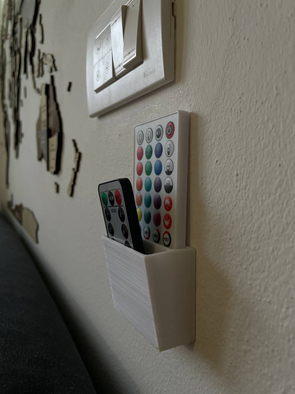 Remote wall holder