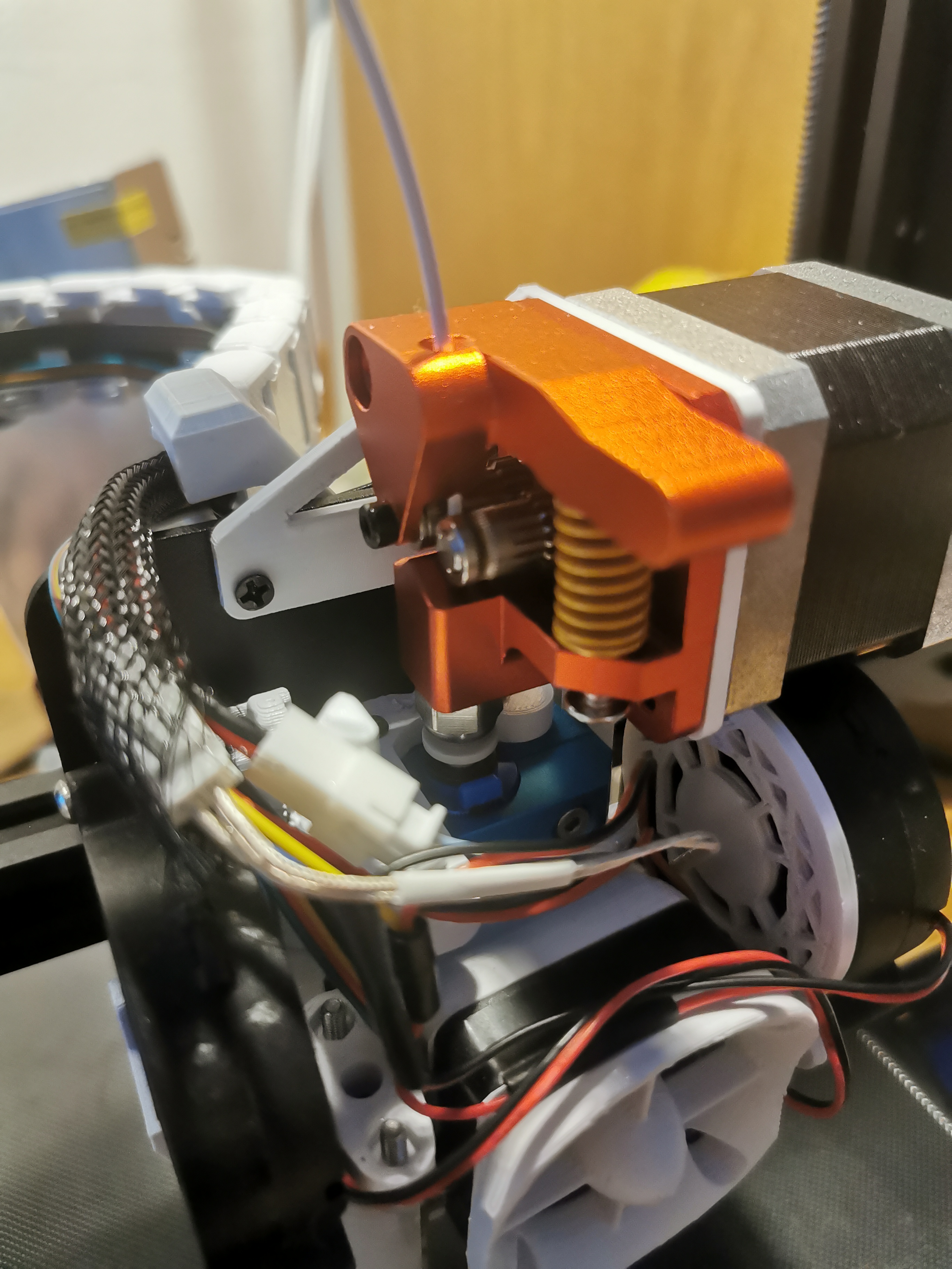 Ender 3 direct drive mount for long backplate (dual gear)